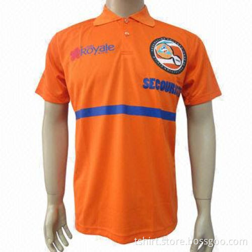 2012 Men's Orange Polo T-shirt, Customized Sizes are Accepted